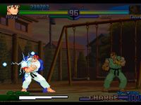 une photo d'Ã©cran de Street Fighter Alpha 3 sur Sony Playstation